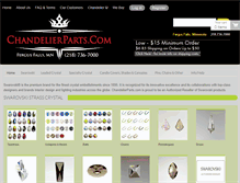 Tablet Screenshot of chandelierparts.com